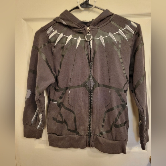 Boys BLACK PANTHER Size M Cosplay Zip-Up Hoodie!! - Picture 4 of 7